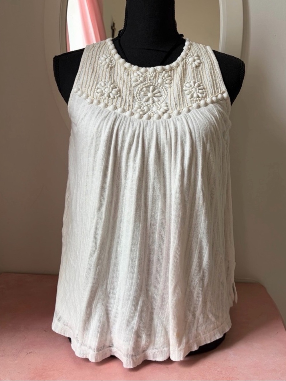 Moulinette Soeurs Embroidered Baby Doll Top